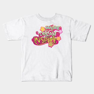 Imagine, Dream, Inspire by Tai's Tees Kids T-Shirt